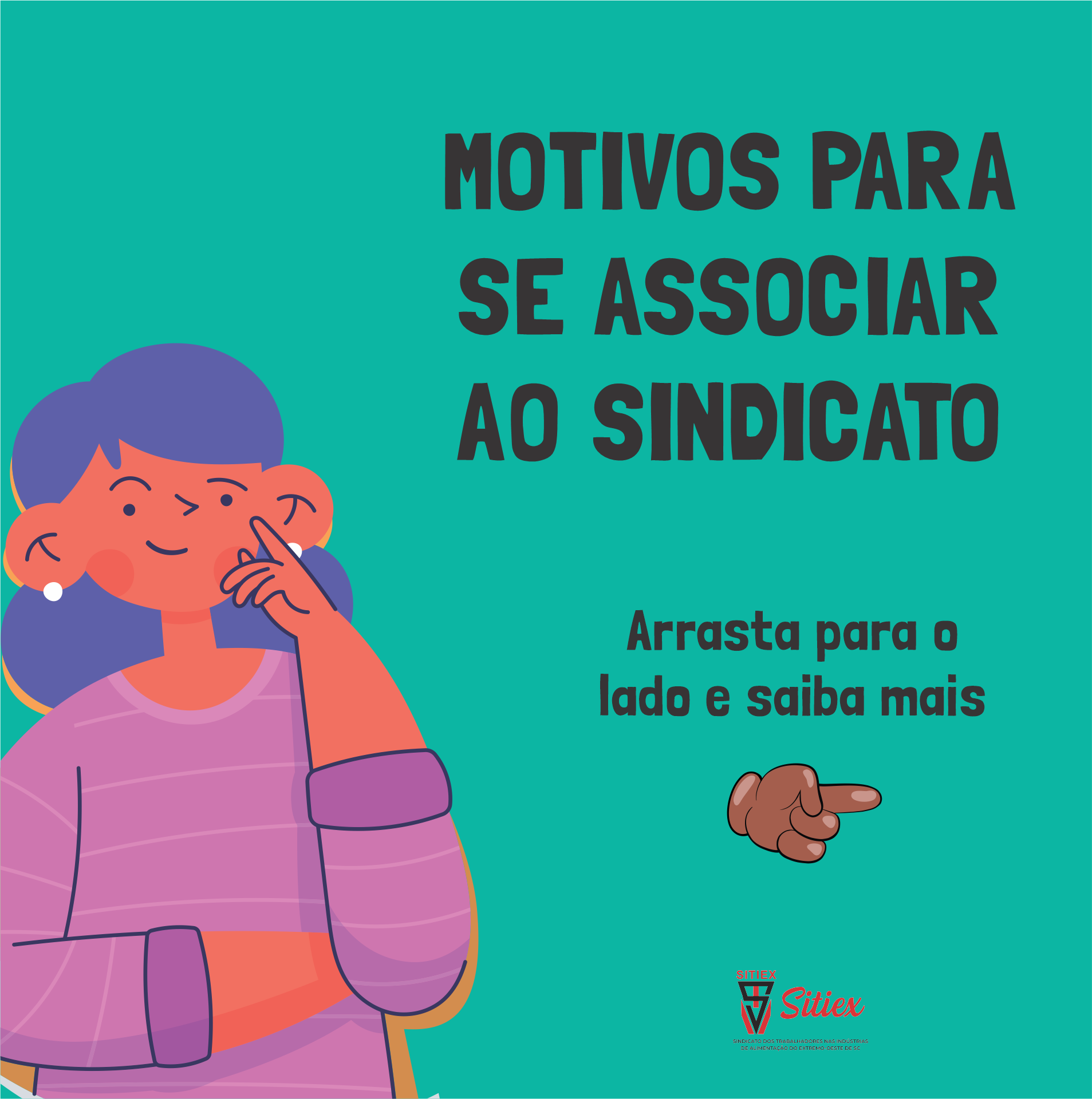 O Sitiex te dá vários motivos para você se associar ao sindicato!