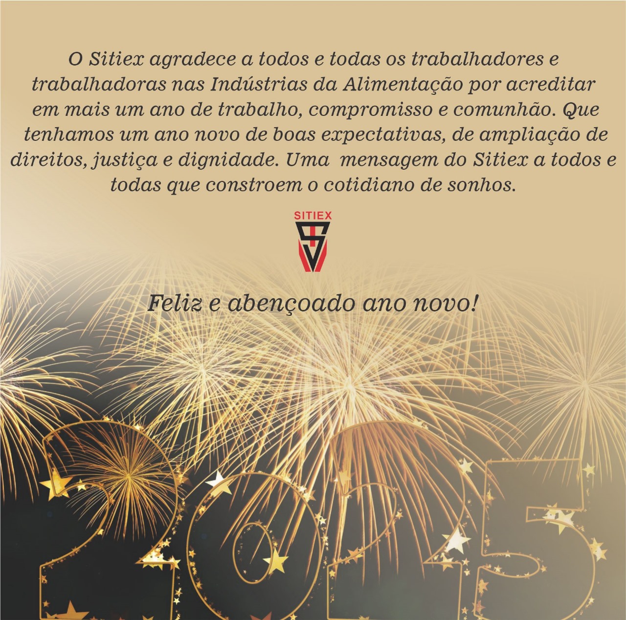 Feliz e abençoado Ano Novo!  
